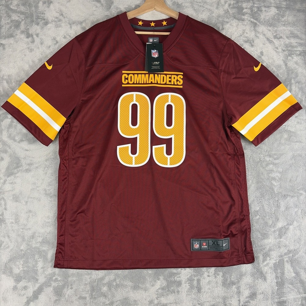 Chase Young Washington Commanders Nike On Field Game Jersey Burgundy XL NWT